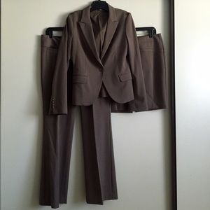 Express taupeish/brown 3-piece suit set